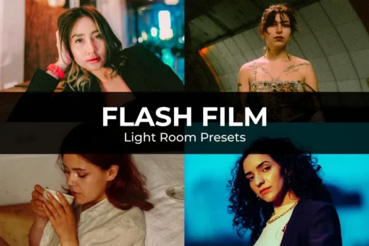 Flash film preset   wz design add on for photoshop procreate illustrator and more