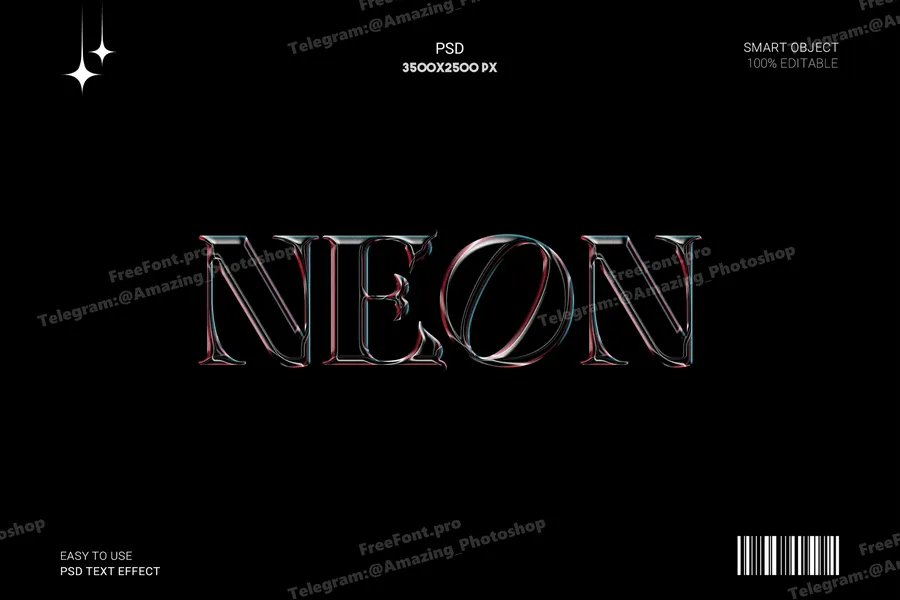 Glossyneontexteffect20250624221409utc | download free design addon Glossy neon text effect 2025 06 24 22 14 09 utc design add on for photoshop procreate illustrator and more