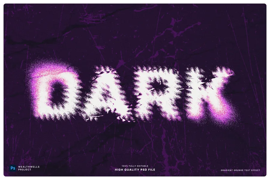Gradientgrungetexteffect20250630184250utc | download free design addon Gradient grunge text effect 2025 06 30 18 42 50 utc design add on for photoshop procreate illustrator and more
