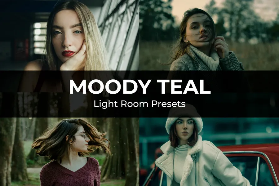Moody teal preset wz | download free design addon Moody teal preset wz design add on for photoshop procreate illustrator and more