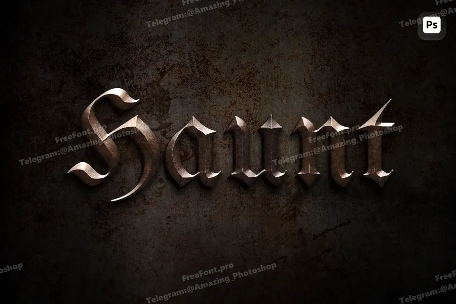 Rustymetalgothictexteffect20250626042428utc | download free design addon Rusty metal gothic text effect 2025 06 26 04 24 28 utc design add on for photoshop procreate illustrator and more