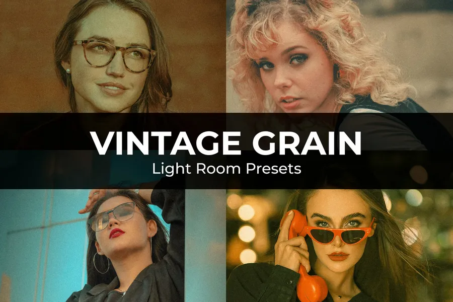 Vintage grain preset wz | download free design addon Vintage grain preset wz design add on for photoshop procreate illustrator and more