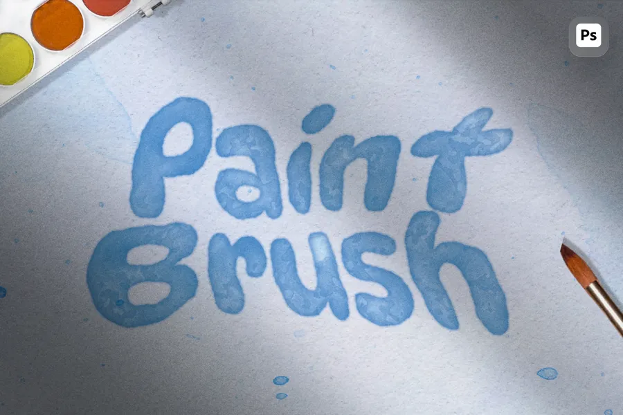 Wrap watercolor text effect | download free design addon Wrap watercolor text effect design add on for photoshop procreate illustrator and more