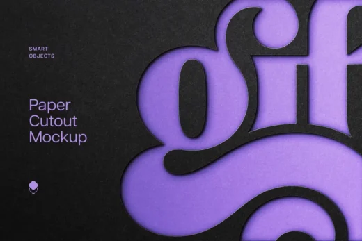 Black paper cutout mockup 2025 07 07 22 27 51 utc design add on for photoshop procreate illustrator and more