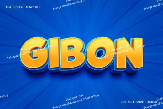 Gibon text effect 2025 07 04 17 05 18 utc design add on for photoshop procreate illustrator and more