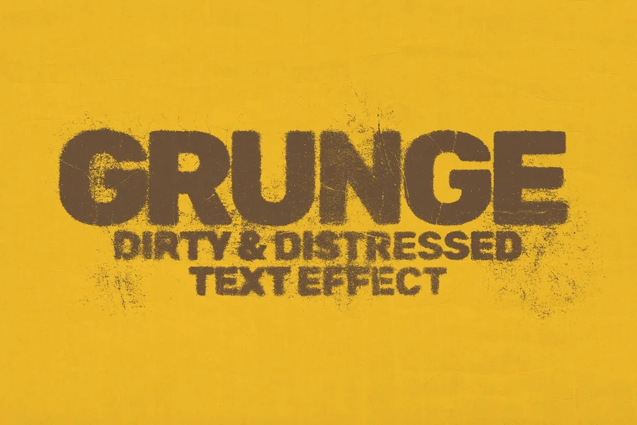 Grungetexteffecttemplate20250708151529utc | download free design addon Grunge text effect template 2025 07 08 15 15 29 utc design add on for photoshop procreate illustrator and more