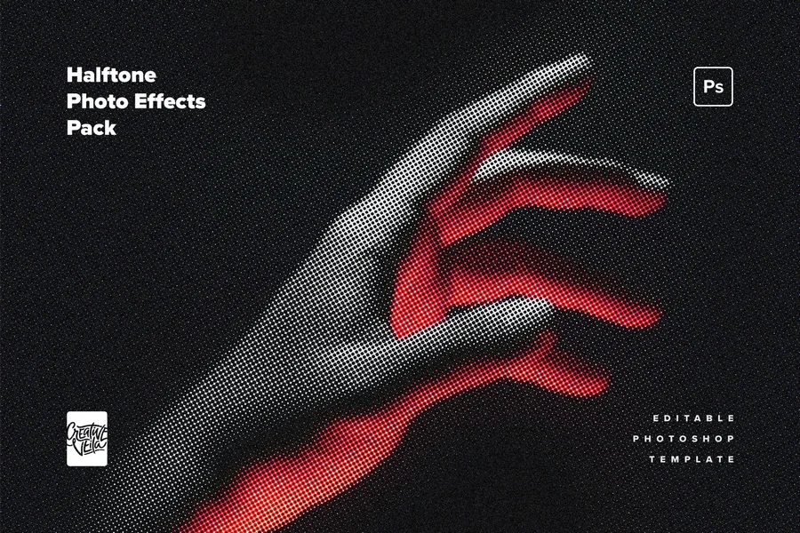 Halftone photo effects pack 2023 11 27 05 32 50 utc design add on for photoshop procreate illustrator and more