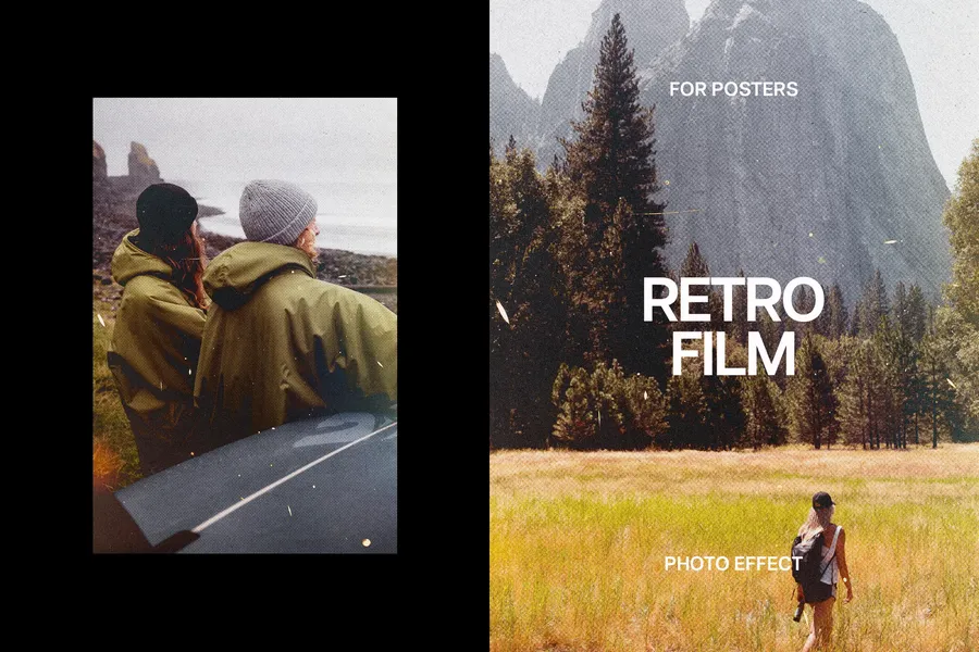 Retro film poster effect 2025 07 04 19 39 49 utc design add on for photoshop procreate illustrator and more