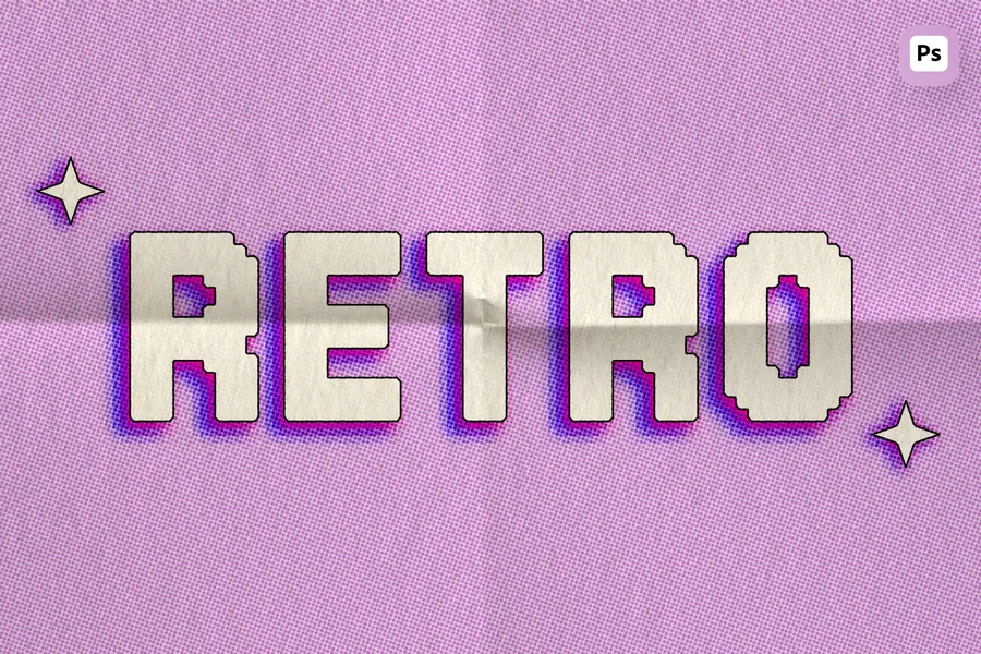 Retrohalftonedotstexteffect20250704193949utc | download free design addon Retro halftone dots text effect 2025 07 04 19 39 49 utc design add on for photoshop procreate illustrator and more