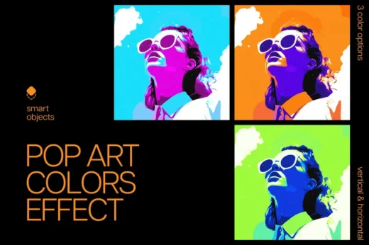 Pop-art colors effect