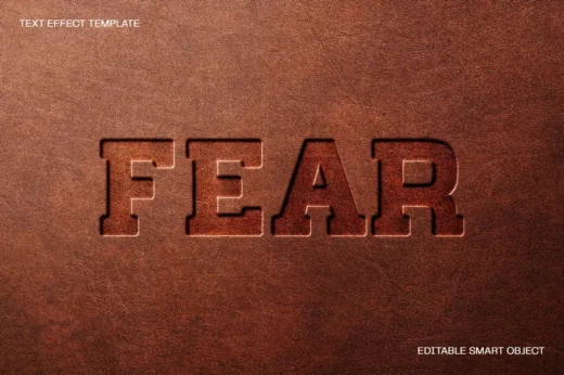 Pressed Leather Text Effect