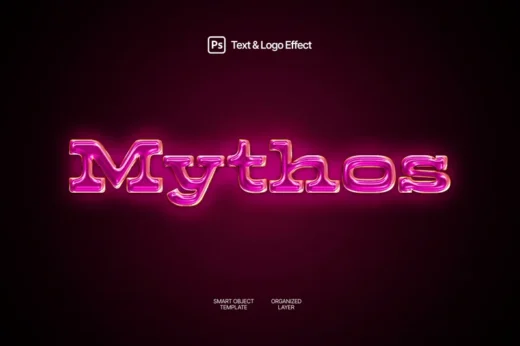 Radiant Metallic Text Effect