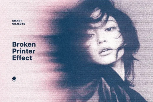 Retro broken printer effect 2025 07 11 21 36 52 utc design add on for photoshop procreate illustrator and more