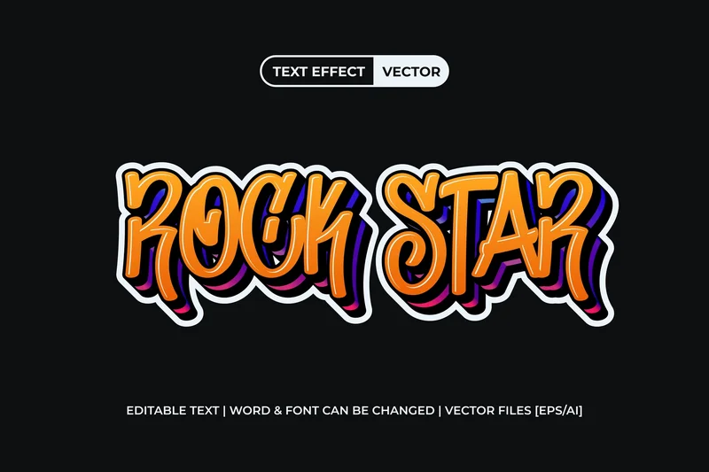 Rockstartexteffect20250710211611utc | download free design addon Rock star text effect 2025 07 10 21 16 11 utc design add on for photoshop procreate illustrator and more