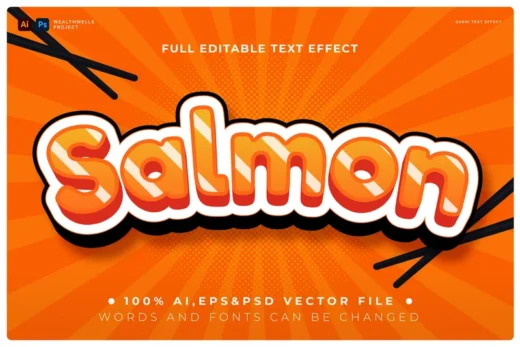 Sushi pop bubble text effect 2025 07 07 22 26 51 utc design add on for photoshop procreate illustrator and more