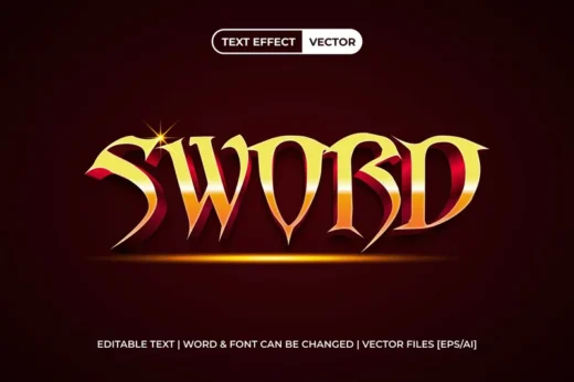 Sword Text Effect