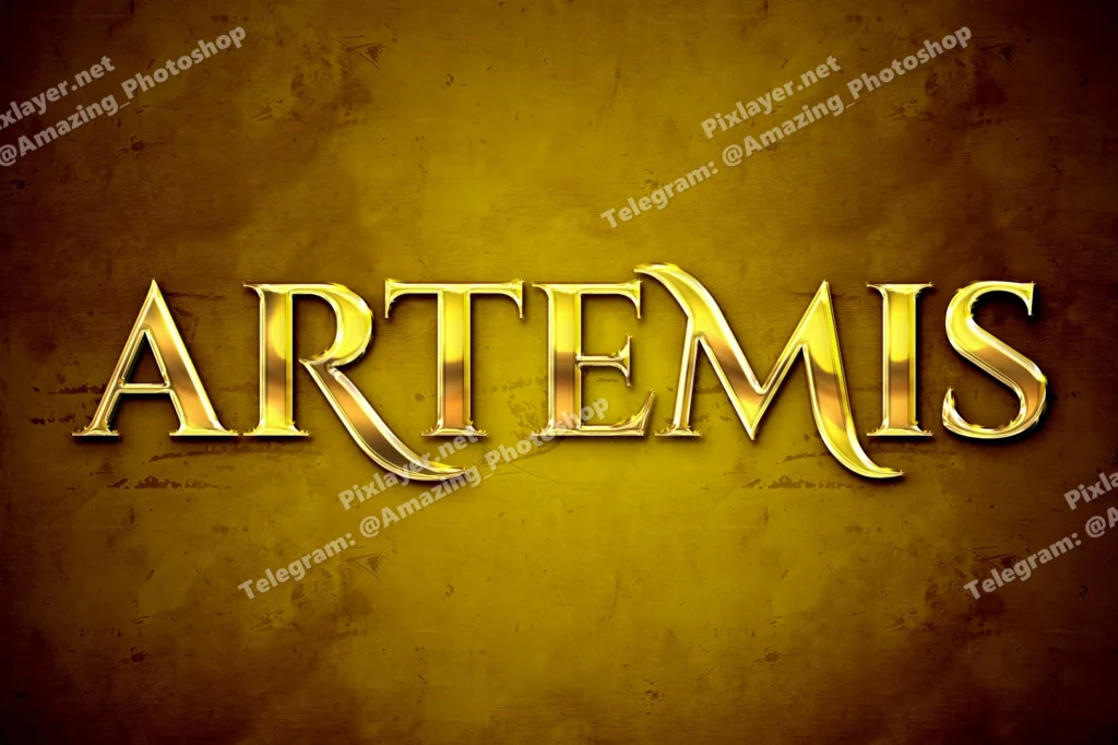 Artemis mythological text effects 2025 10 30 18 27 54 utc design add on for photoshop procreate illustrator and more
