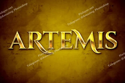 Artemis mythological text effects 2025 10 30 18 27 54 utc design add on for photoshop procreate illustrator and more