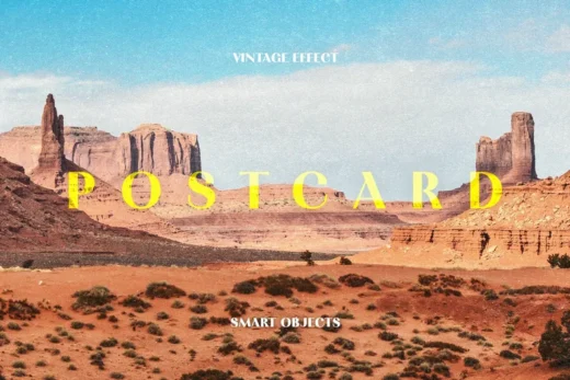 Authentic postcard photo effect 2025 10 06 23 16 27 utc design add on for photoshop procreate illustrator and more