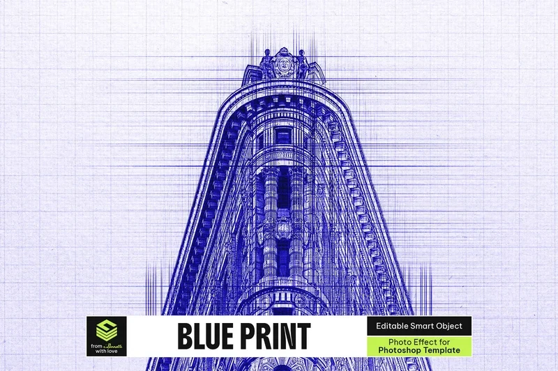 Blue print photo effect 2025 10 14 18 00 00 utc design add on for photoshop procreate illustrator and more