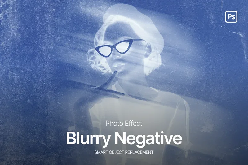 Blurry negative photo effect 2025 10 03 16 36 49 utc design add on for photoshop procreate illustrator and more