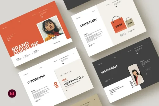 Brand Guideline Landscape Brochure Template