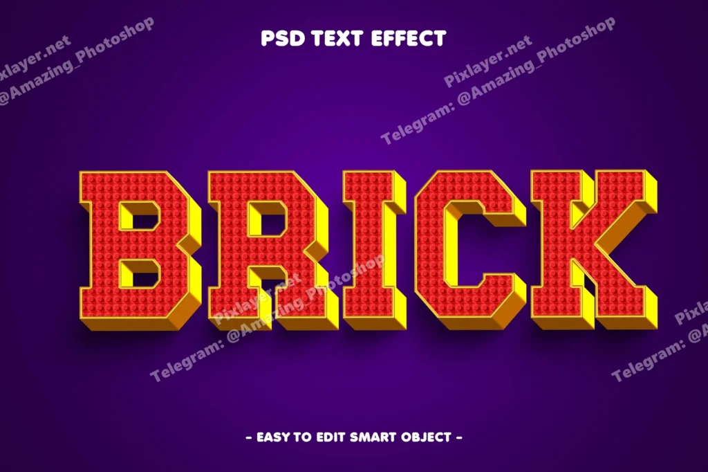 Brick editable text effect 2025 10 17 01 10 08 utc design add on for photoshop procreate illustrator and more