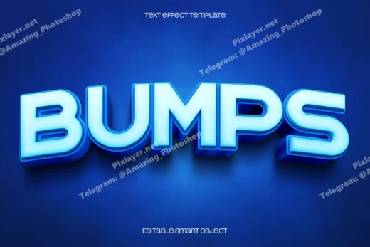 Bumps text effect 2025 10 30 18 44 03 utc design add on for photoshop procreate illustrator and more