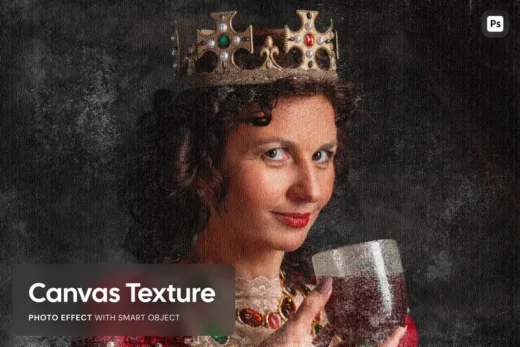 Canvas texture photo effect 2025 10 14 21 03 45 utc design add on for photoshop procreate illustrator and more