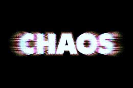 Chaos glitch text effect 2025 10 14 17 07 28 utc design add on for photoshop procreate illustrator and more