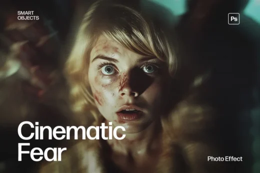 Cinematic Fear Photo Effect Template