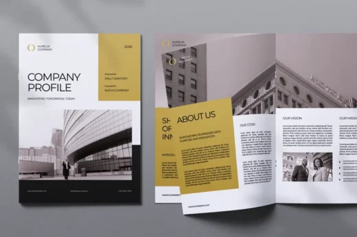 Company Profile Magazine Template