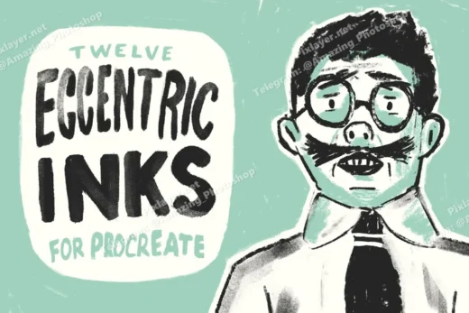 Eccentric inks for procreate 2025 10 13 16 02 58 utc design add on for photoshop procreate illustrator and more