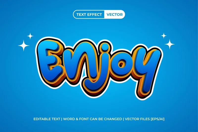 Enjoy text effect 3d style 2025 10 29 01 21 50 utc design add on for photoshop procreate illustrator and more