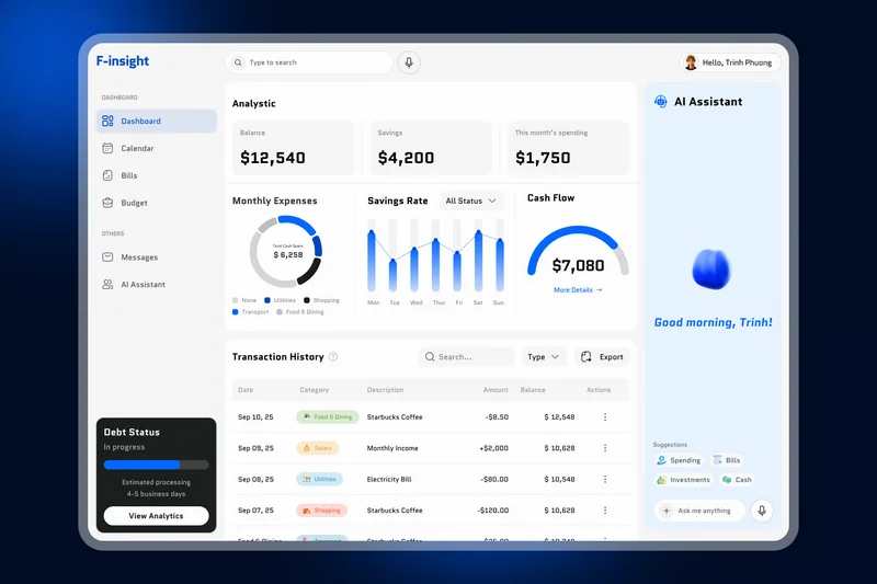 Finance management web dashboard 2025 09 29 22 54 33 utc design add on for photoshop procreate illustrator and more