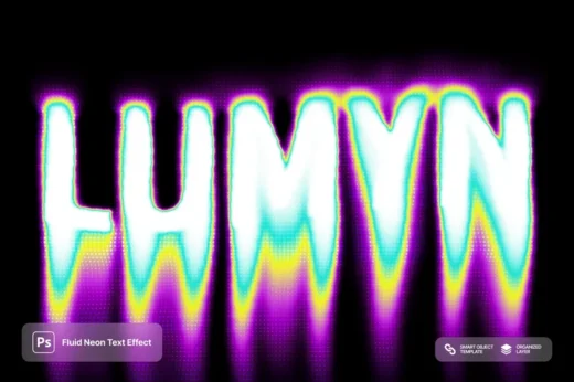 Fluid Neon Text Effect