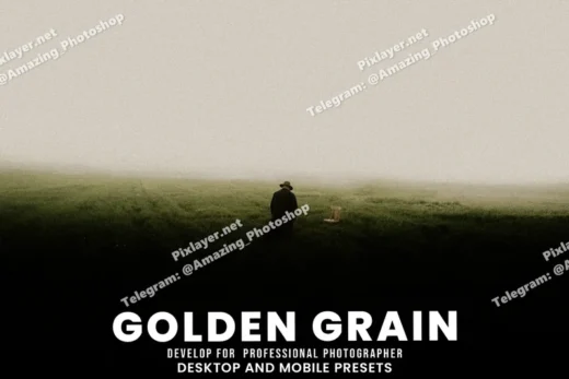 Golden grain desktop  mobile presets 2025 10 11 01 52 40 utc design add on for photoshop procreate illustrator and more