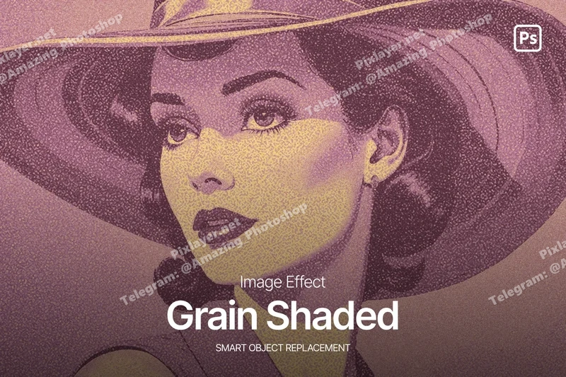 Grain shaded photo effect 2025 10 03 16 33 55 utc design add on for photoshop procreate illustrator and more