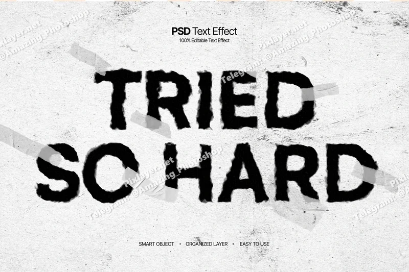 Grunge ink paper text effect 2025 10 07 15 43 56 utc design add on for photoshop procreate illustrator and more