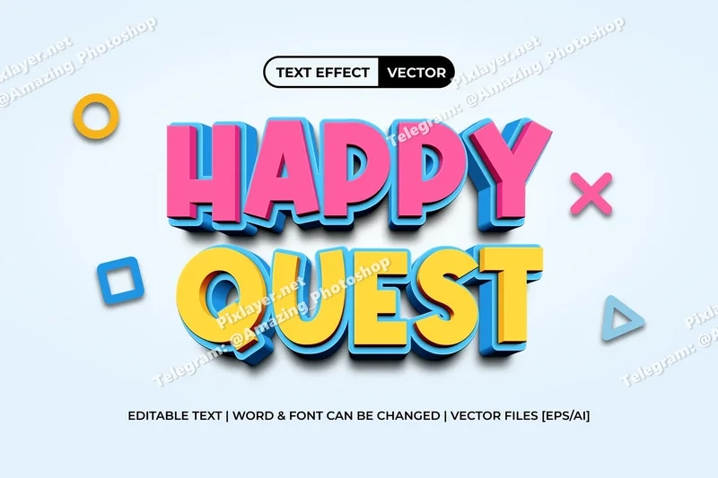 Happyquesttexteffect20251007153352utc | download free design addon Happy quest text effect 2025 10 07 15 33 52 utc design add on for photoshop procreate illustrator and more