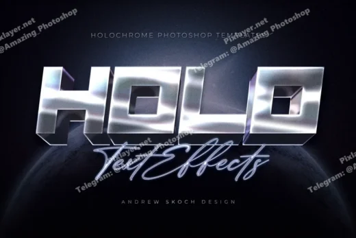 Holochrome text  logo effect 2025 10 06 23 20 29 utc design add on for photoshop procreate illustrator and more