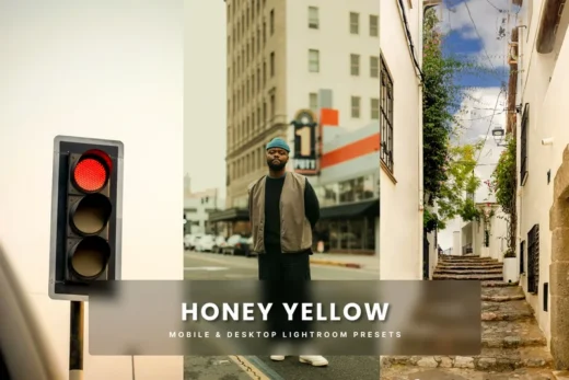 Honey yellow lightroom presets 2025 10 20 18 30 13 utc design add on for photoshop procreate illustrator and more
