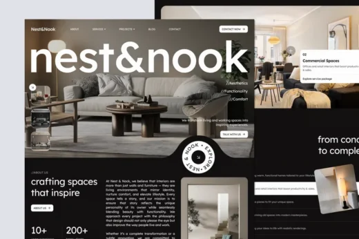 Interior Design Agency website