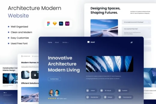 Mosti architecture modern website 2025 10 07 03 12 27 utc design add on for photoshop procreate illustrator and more