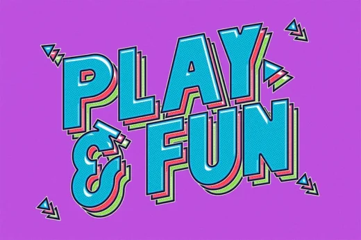 Playful retro text effect 2025 10 02 17 41 20 utc design add on for photoshop procreate illustrator and more