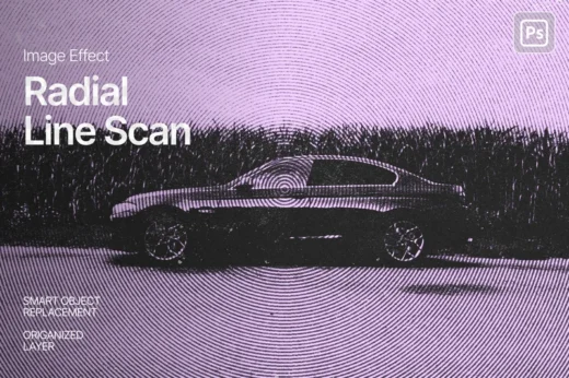 Radial Line Scan Image Effect