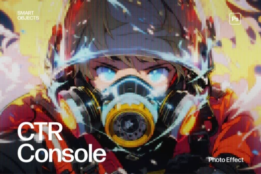 Retro console pixelated photo effect template 2025 10 03 16 11 47 utc design add on for photoshop procreate illustrator and more