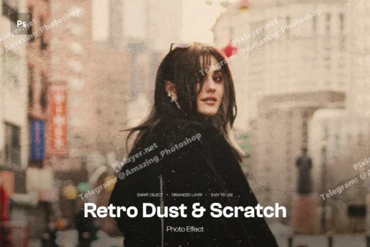 Retro dust scratch image effect 2025 10 16 18 48 49 utc design add on for photoshop procreate illustrator and more