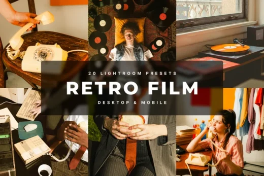 Retro film lightroom presets 2025 10 02 19 41 33 utc design add on for photoshop procreate illustrator and more