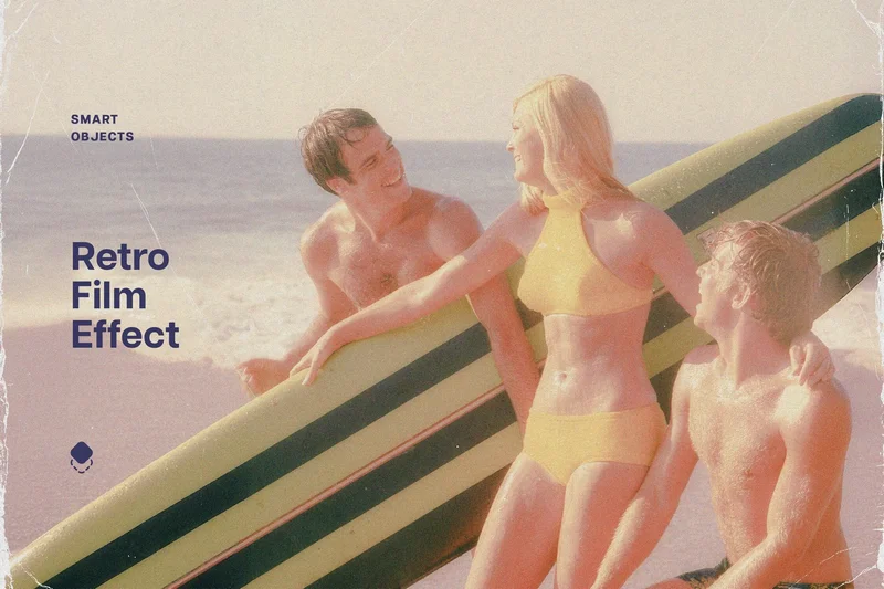 Retro film photo effect 2025 10 18 02 06 06 utc design add on for photoshop procreate illustrator and more